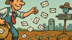 Piada: Quem semeia e-mails, colhe spams