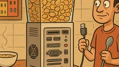 Piada: Kellogg's Multi I/O. Saída: cereal.