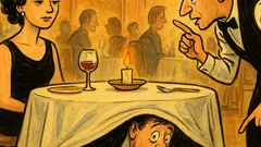 Piada: casal janta à luz de velas