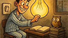 Piada: Economize energia — não estude!