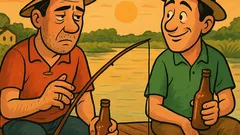 Piada: Dois pescadores e um silêncio perfeito