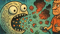 Piada: Programa de computador vira mensagem de erro