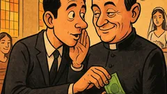 Piada: noivo tenta comprar o padre