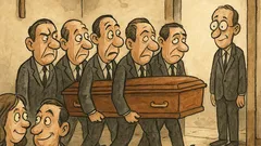 Piada: No funeral, cuidado com a parede!